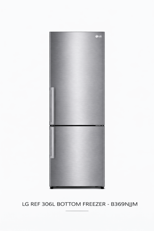 LG Refrigerator 306L Bottom Freezer - B369NJUM