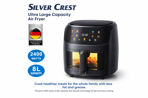 Silver Crest Smart Fryer XL – 8L (2400W)